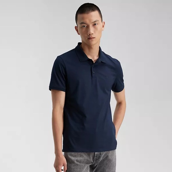 🆕 Calvin Klein Classic Fit Smooth Cotton Short Sleeve Polo • Men’s Size Large - Picture 5 of 7
